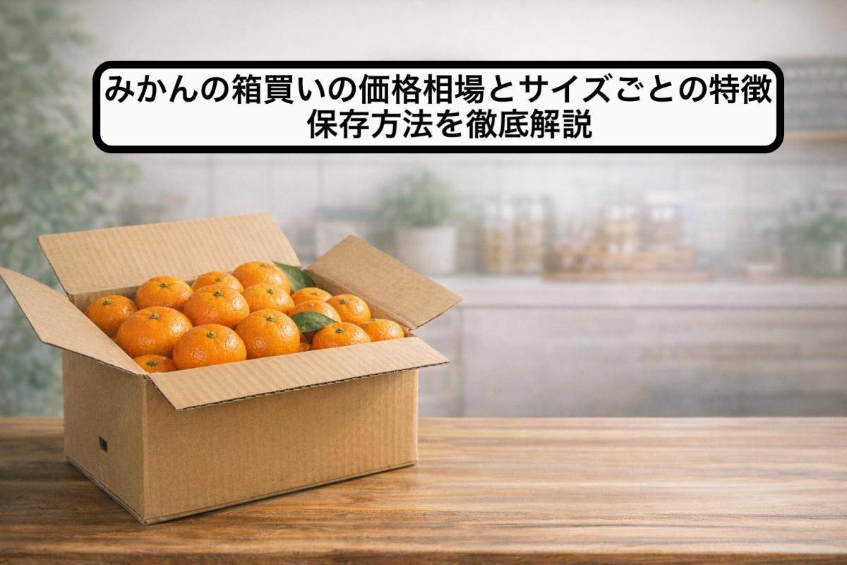 みかんの箱買いの価格相場とサイズごとの特徴・保存方法を徹底解説