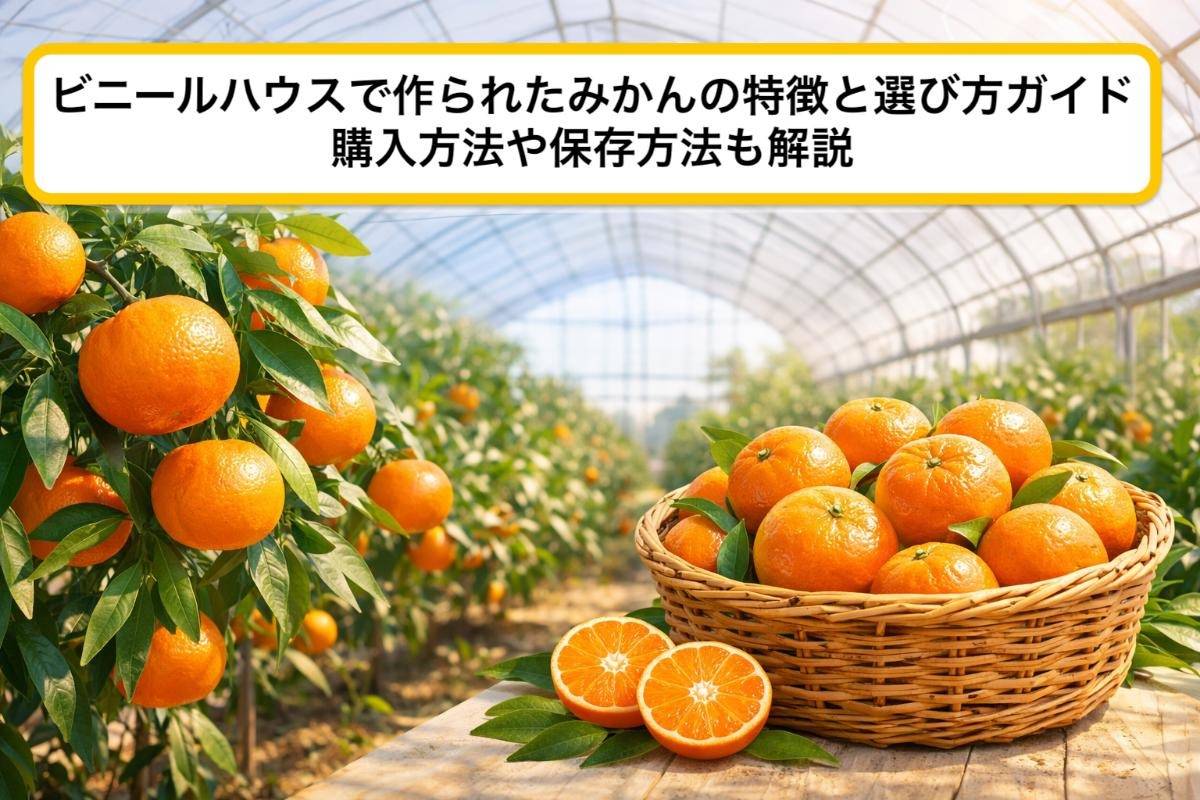 ビニールハウスで作られたみかんの特徴と選び方ガイド|購入方法や保存方法も解説