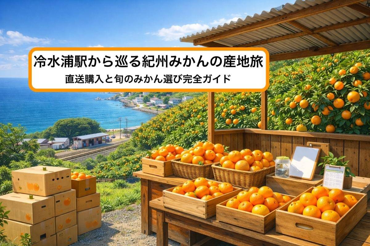 冷水浦駅から巡る紀州みかんの産地旅|直送購入と旬のみかん選び完全ガイド