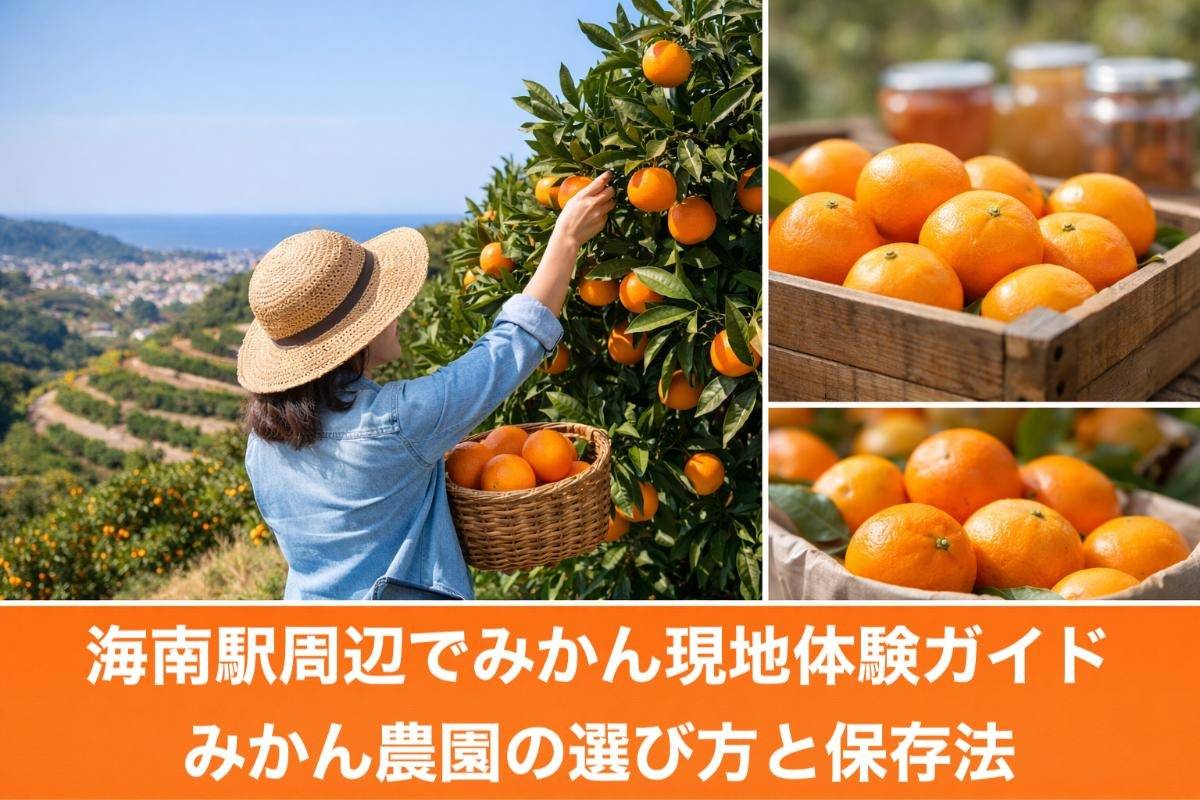 海南駅周辺でみかん現地体験ガイド|みかん農園の選び方と保存法