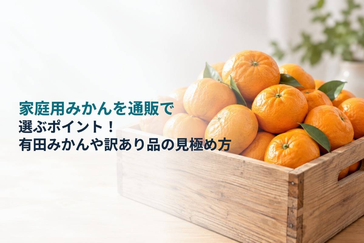家庭用みかんを通販で選ぶポイント!有田みかんや訳あり品の見極め方